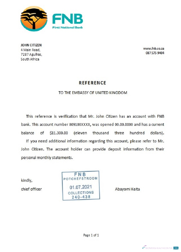 Download South Africa FNB reference Photoshop template